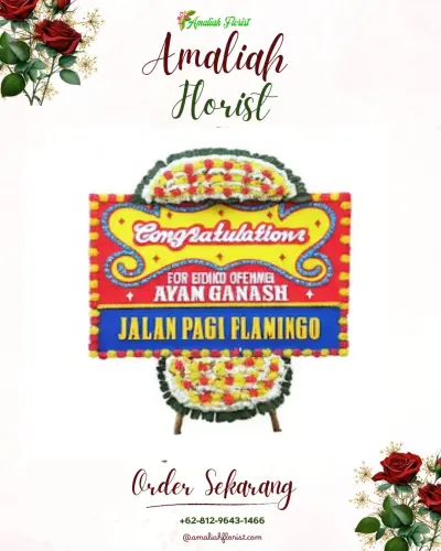 Bunga Papan Congratulation di Sukowilangun